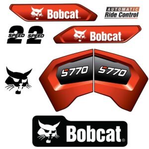 fits-s770-bobcat-skid-steer-loader-replacement-decals-9470825 Fits S770 Bobcat Skid Steer Loader Replacement Decals - Dun Decals