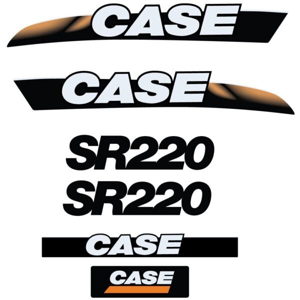 Fits SR220 Case Skid Steer - Replacement Decals - Dun Decals
