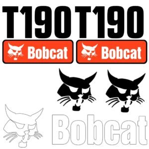 fits-t190-bobcat-replacement-decal-sticker-outdoor-durable-laminate-1825517 Fits T190 Bobcat Replacement Decal Sticker - Outdoor Durable Laminate