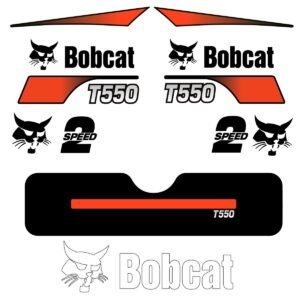 fits-t550-bobcat-replacement-decal-sticker-outdoor-durable-laminate-7041383 Fits T550 Bobcat Skid Steer Replacement Decals