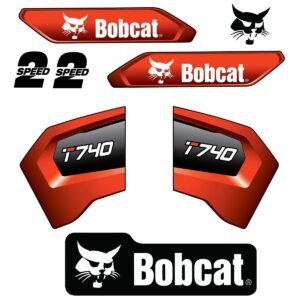 fits-t740-bobcat-track-loader-replacement-decals-9301984 Fits T740 Bobcat Track Loader Replacement Decals - Dun Decals