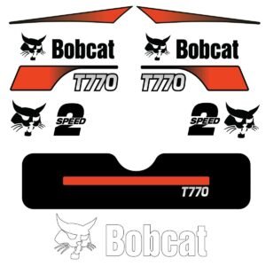 fits-t770-bobcat-track-loader-replacement-decals-4665146 Fits T770 Bobcat Track Loader Replacement Decals - Dun Decals