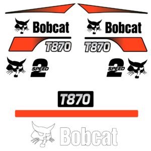 fits-t870-alt-rear-bobcat-replacement-decal-sticker-outdoor-durable-laminate-9207215 Fits T870 (Alt Rear) Bobcat Skid Steer Replacement Decals