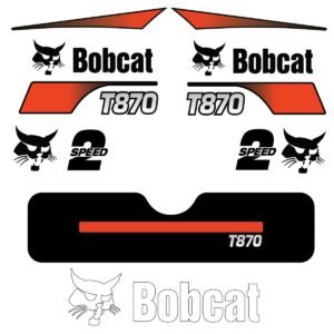 fits-t870-bobcat-track-loader-replacement-decals-2073194 Fits T870 Bobcat Track Loader Replacement Decals - Dun Decals