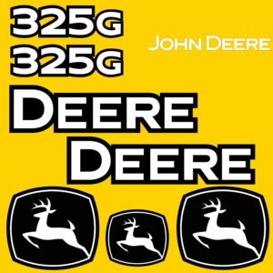 Fits 325G John Deere Skid Steer Replacement Decals