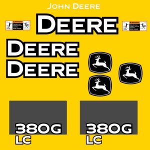 Fits 380G LC John Deere Excavator Replacement Decals