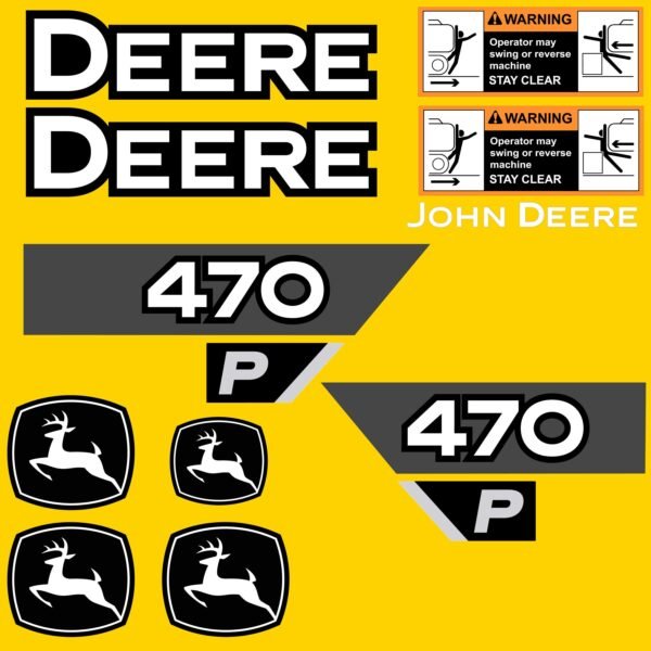 il_fullxfull.6990559454_fs9g.jpg Fits 470P John Deere Excavator Replacement Decals