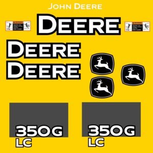 Fits 350G LC John Deere Excavator Replacement Decals