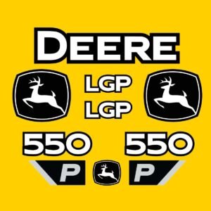 Fits 550 P-Tier LGP John Deere Crawler Dozer Replacement Decals