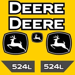 Fits 524L John Deere Wheel Loader Replacement Decals