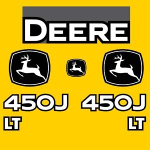 Fits 450J LT John Deere Crawler Dozer Replacement Decals