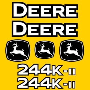 Fits 244K-II John Deere Wheel Loader Replacement Decals