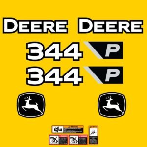 Fits 344 P-Tier John Deere Wheel Loader Replacement Decals