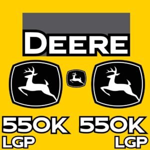 Fits 550K LGP (2021+) John Deere Crawler Dozer Replacement Decals
