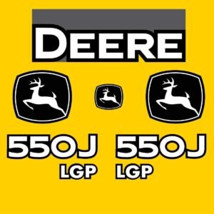 Fits 550J LGP John Deere Crawler Dozer Replacement Decals
