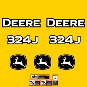 Fits 324J John Deere Wheel Loader Replacement Decals