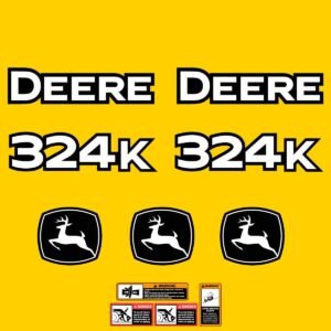 Fits 324K John Deere Wheel Loader Replacement Decals