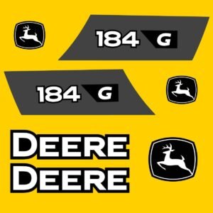 Fits 184G John Deere Wheel Loader Replacement Decals
