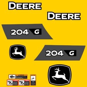 Fits 204G John Deere Wheel Loader Replacement Decals