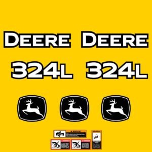 Fits 324L John Deere Wheel Loader Replacement Decals