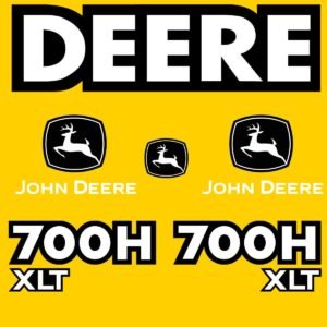 Fits 700H XLT John Deere Crawler Dozer Replacement Decals