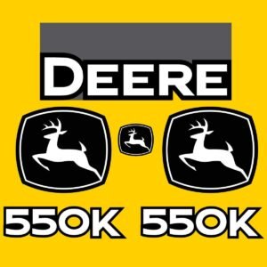 Fits 550K (2021+) John Deere Crawler Dozer Replacement Decals
