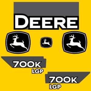 Fits 700K LGP (Pre-2015) John Deere Crawler Dozer Replacement Decals