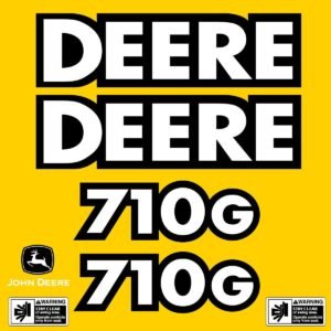 Fits 710G (Pre 2004) John Deere Backhoe Loader Replacement Decals