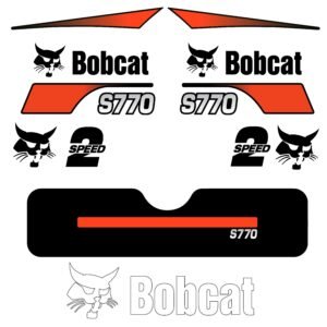 Fits S770 Bobcat Skid Steer Replacement Decals
