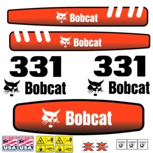 Fits 331 Bobcat Excavator Replacement Decals