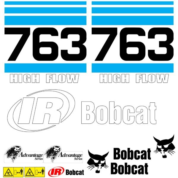 Fits 763 Bobcat Skid Steer Replacement Decals