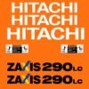 Fits ZX290LC-5 Hitachi Excavator Replacement Decals